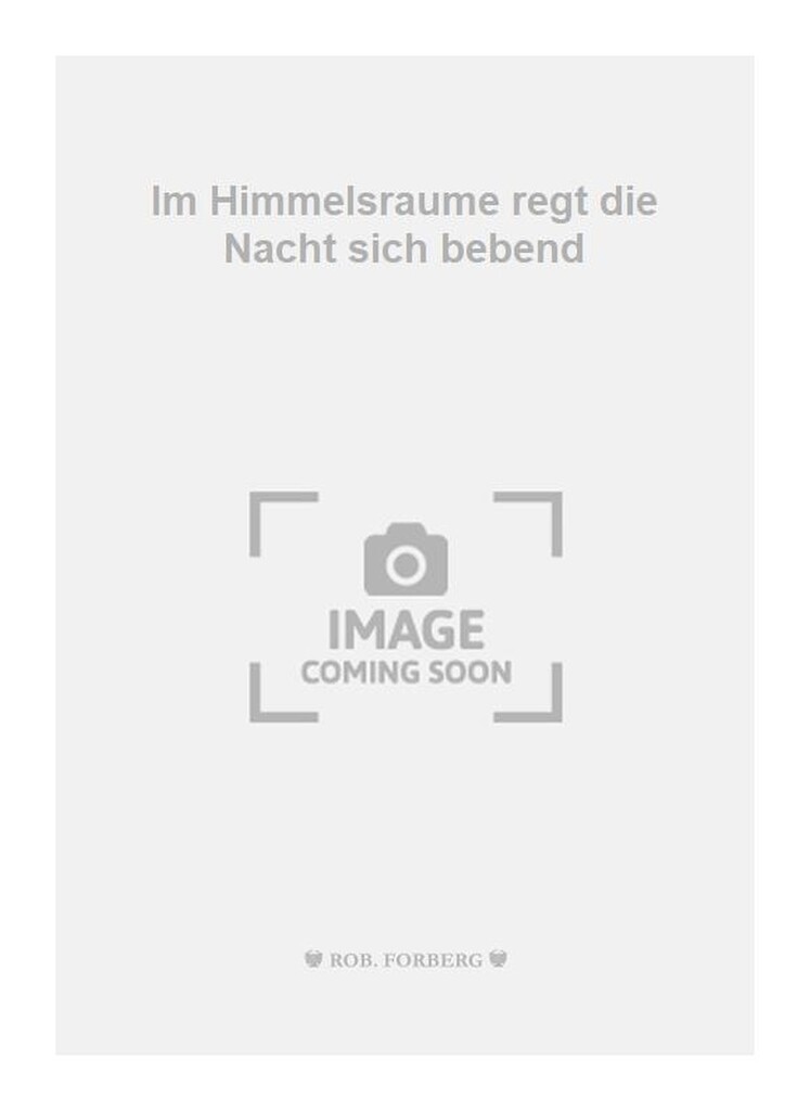 Im Himmelsraume regt die Nacht sich bebend